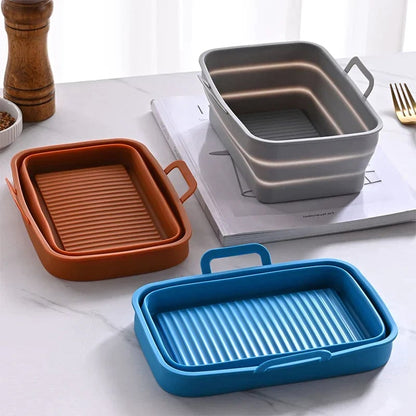 Foldable Air Fryer Silicone Baking Tray